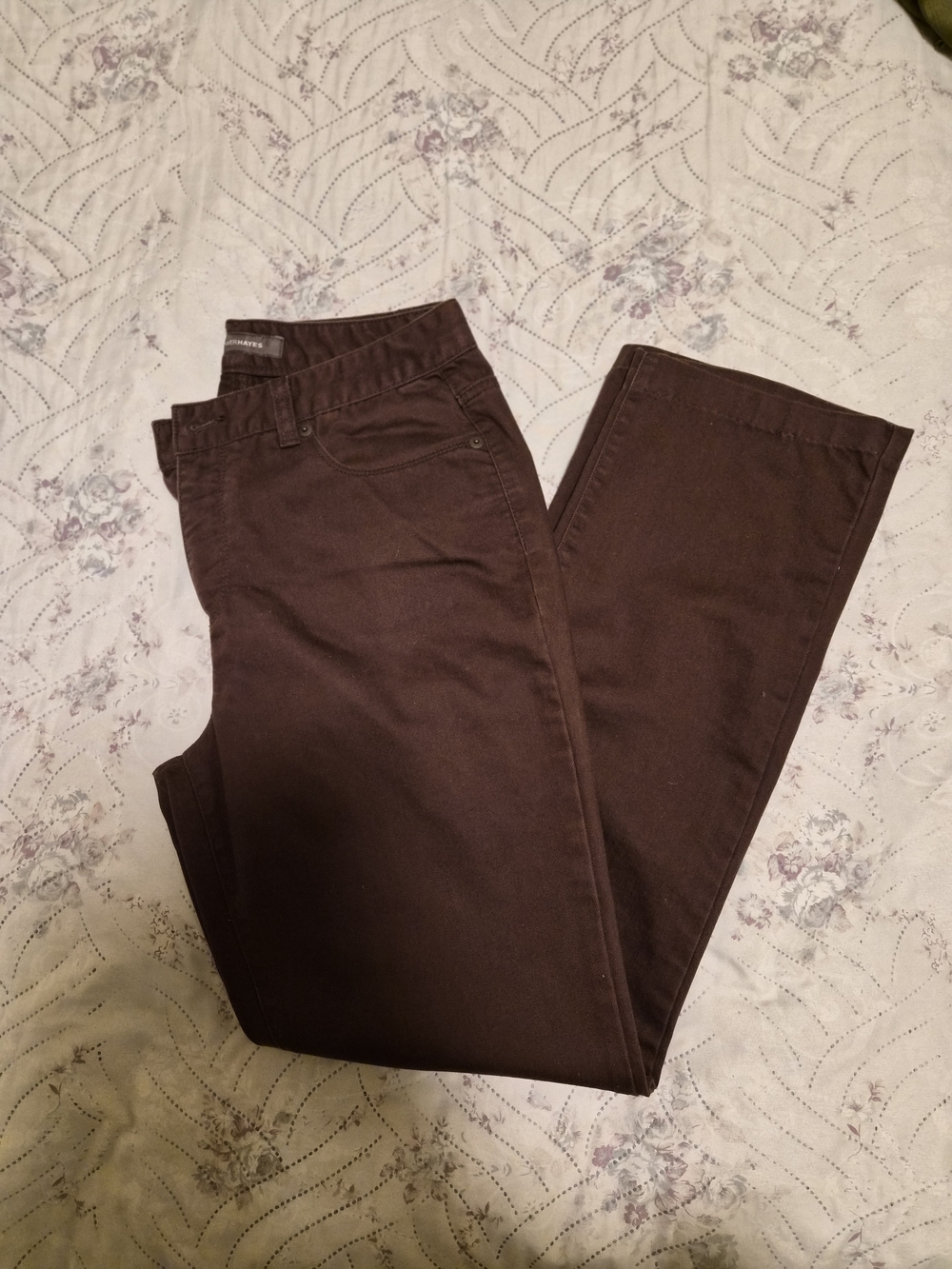 Denver Hayes Brown Straight-Leg Pants